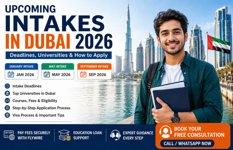 Upcoming Intakes in Dubai 2026