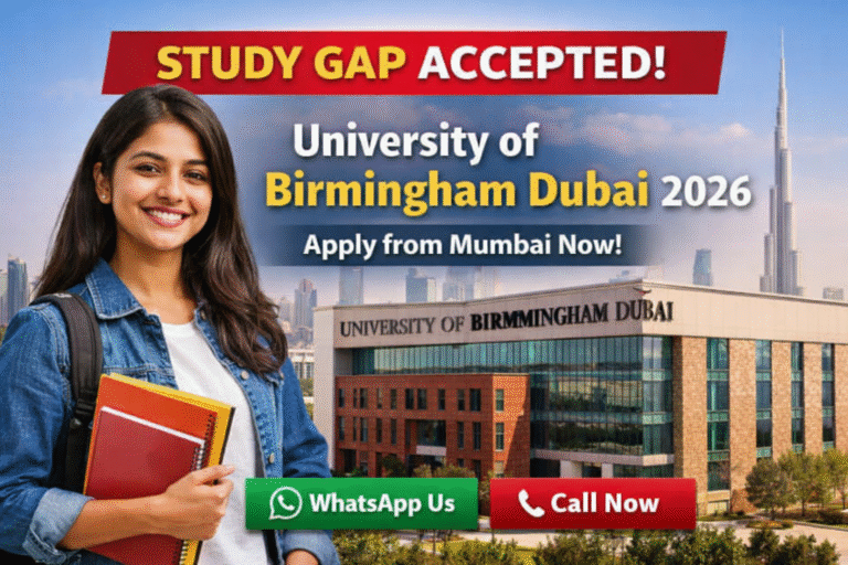 gap accepted in University of Birmingham Dubai