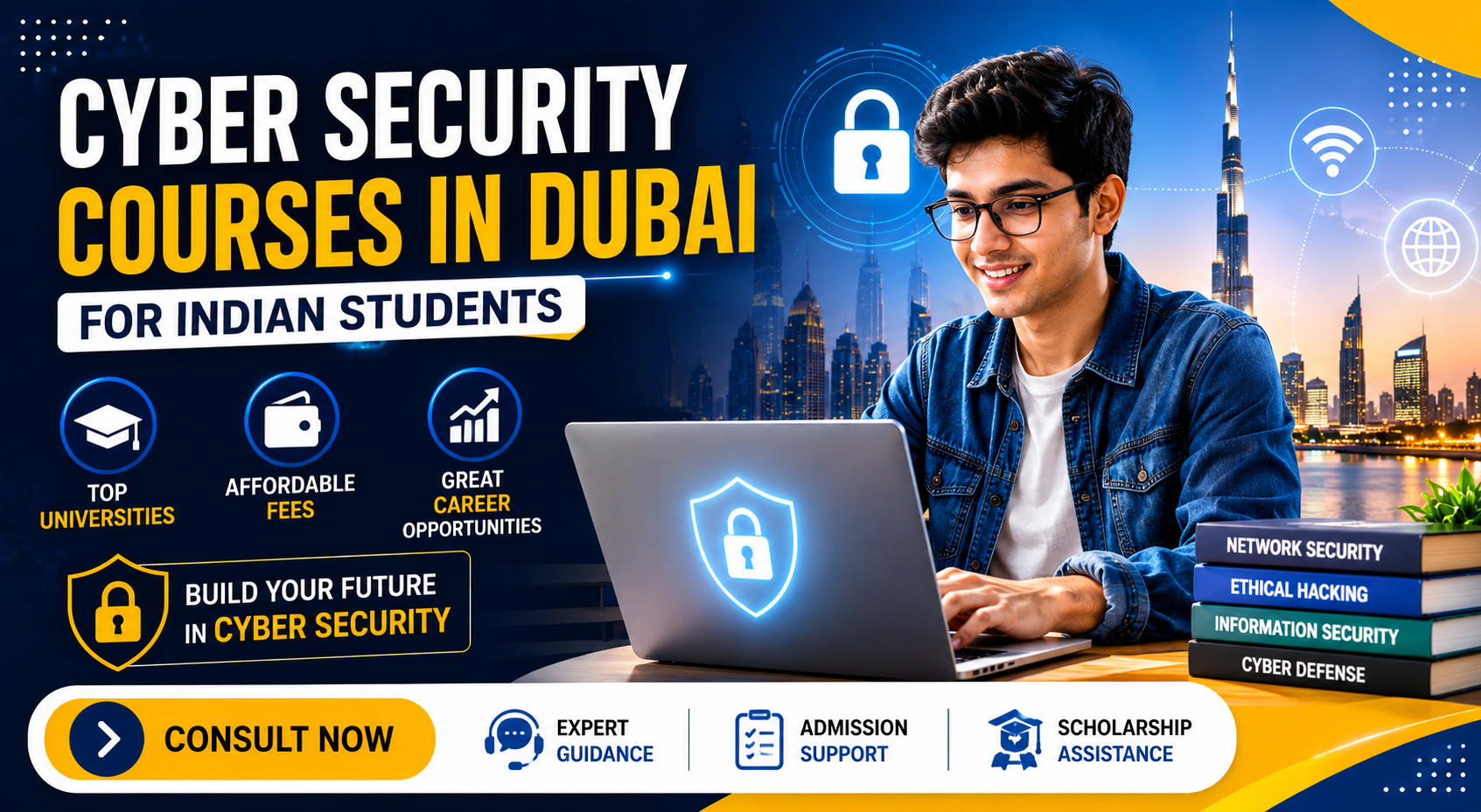 Cyber Security Courses in Dubai for Indian Students 2026: Top Universities, Fees, Scholarships & Salary