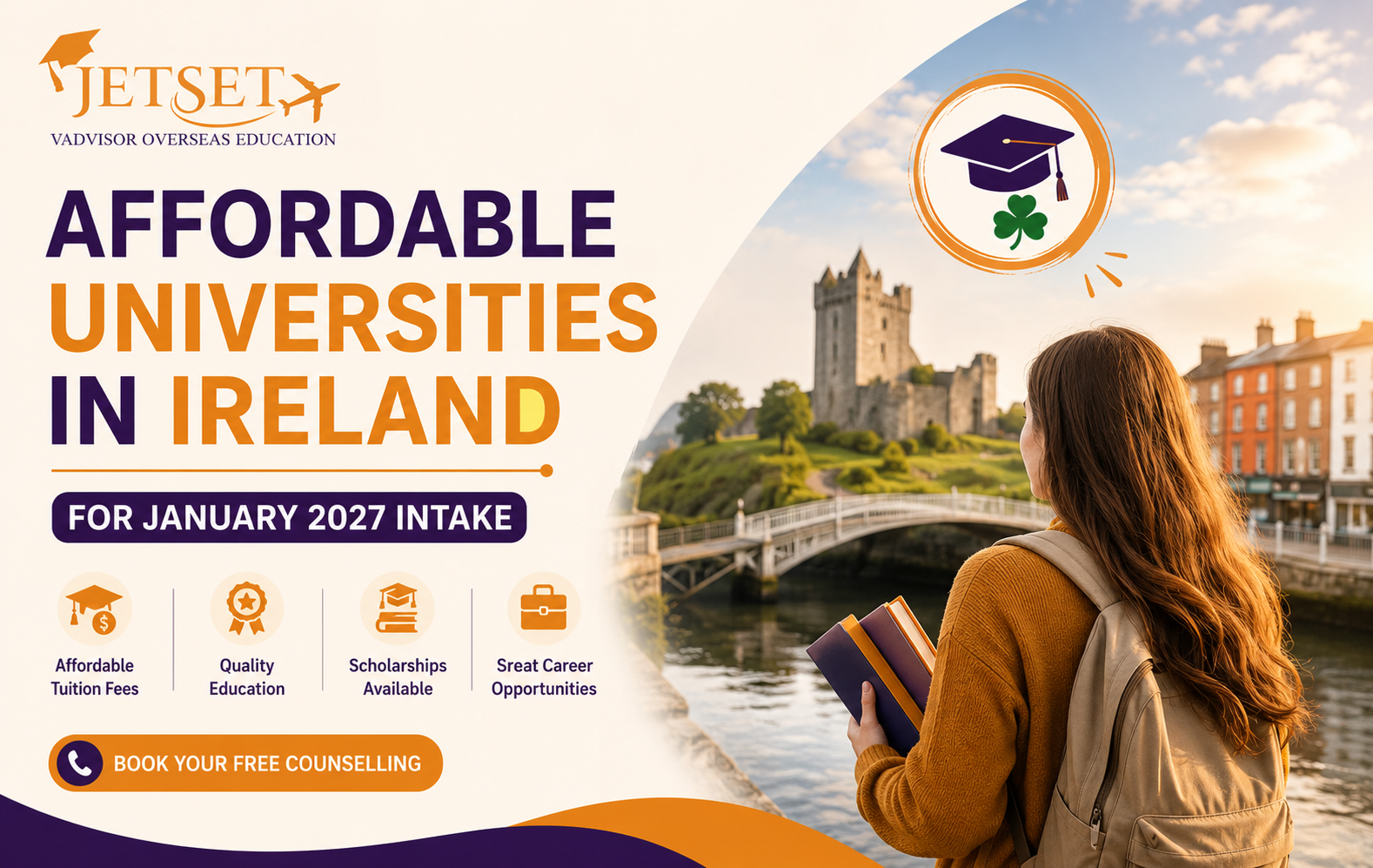 Affordable Universities in Ireland for January 2027 Intake: Low Tuition Fees, Scholarships & Admission Guide for Indian Students