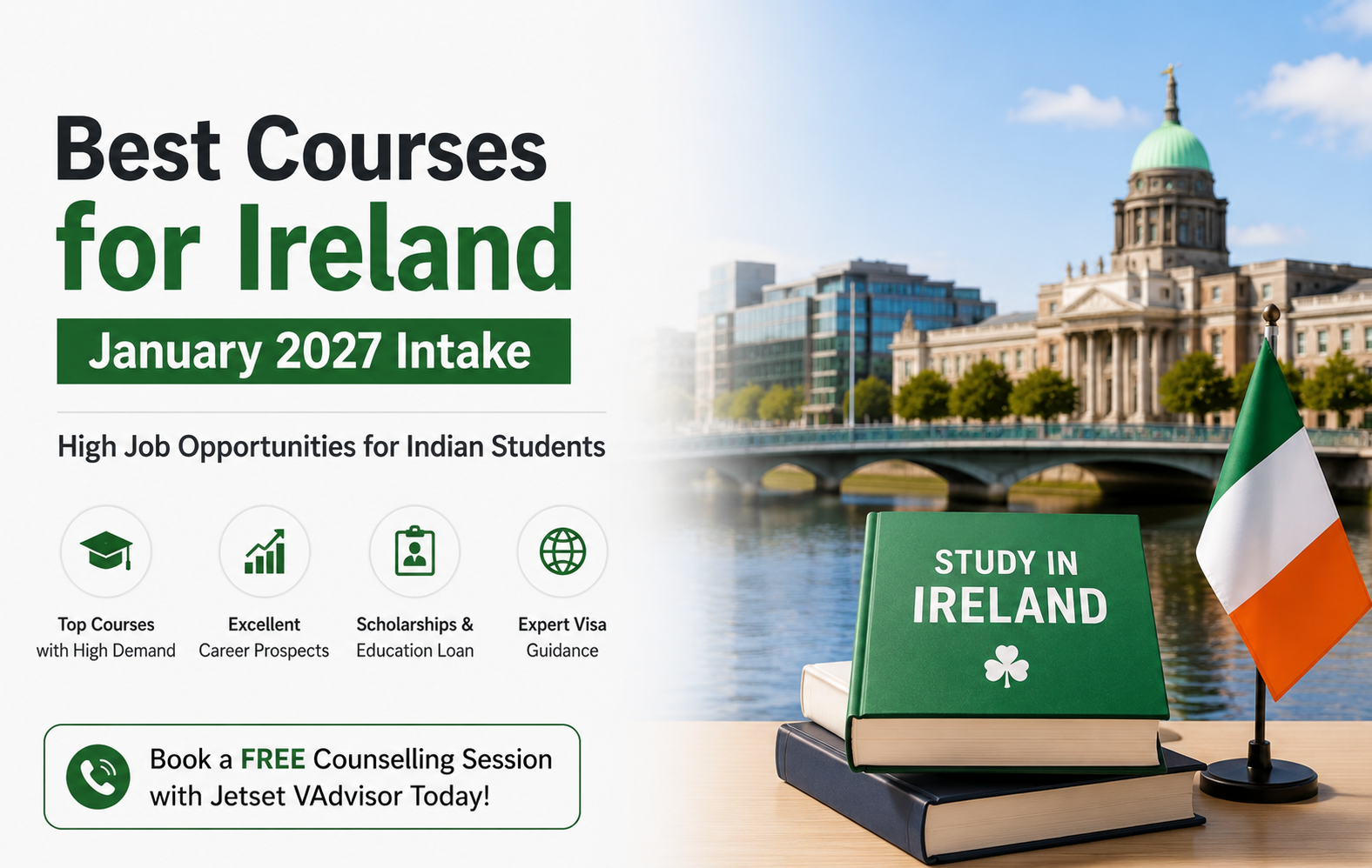 Best Courses in Ireland for January 2027 Intake with High Job Opportunities for Indian Students