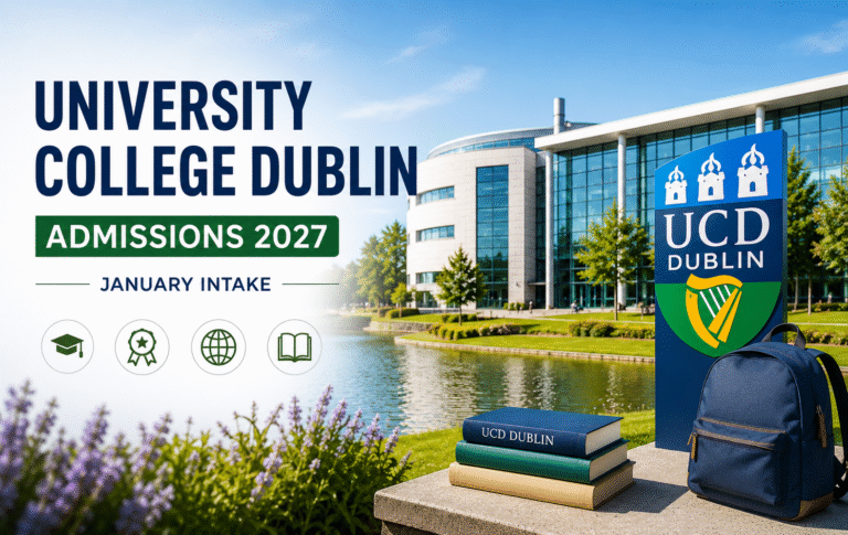 University College Dublin admissions 2027
