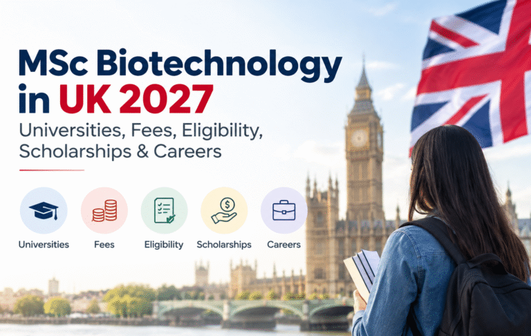 MSc Biotechnology in UK