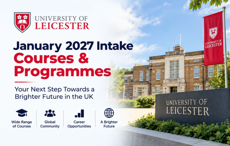 University of Leicester January 2027 Intake Courses