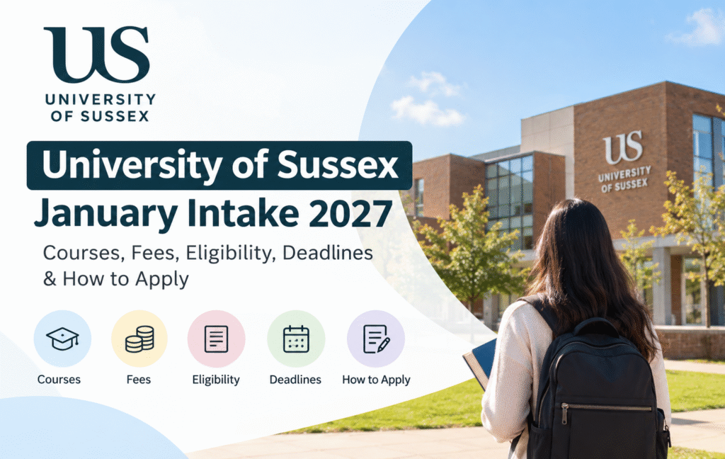 University of Sussex January Intake 2027